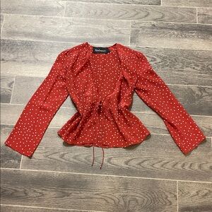 Realisation Par Red Polka Dot Blouse